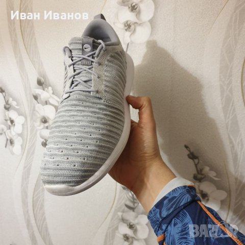 маратонки  NIKE ROSHE TWO FLYKNIT "WOLF GREY" номер 44-44,5, снимка 10 - Маратонки - 40283132