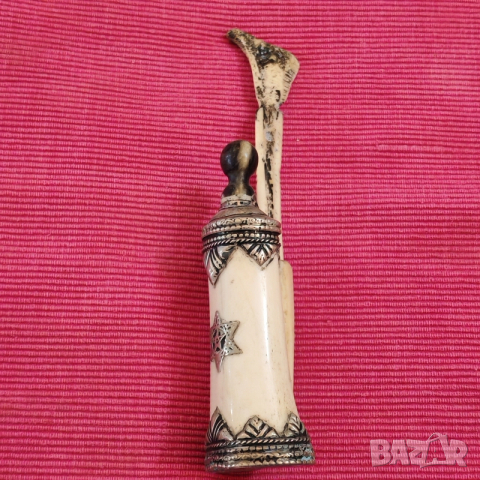 Стара еврейска мастилница от кост. , снимка 11 - Антикварни и старинни предмети - 52549706