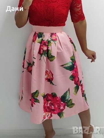 пола сатен миди дължина 34рр, снимка 5 - Поли - 52561650