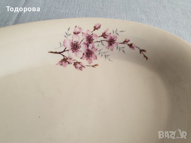 Голямо порцеланово плато -Дянко Стефанов, снимка 2 - Чинии - 36612862