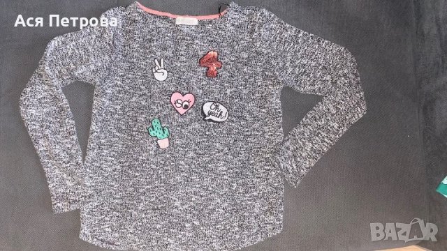 Блузи с дълъг ръкав р. 134-140-146 см.; 8-10 г., снимка 8 - Детски Блузи и туники - 40644732