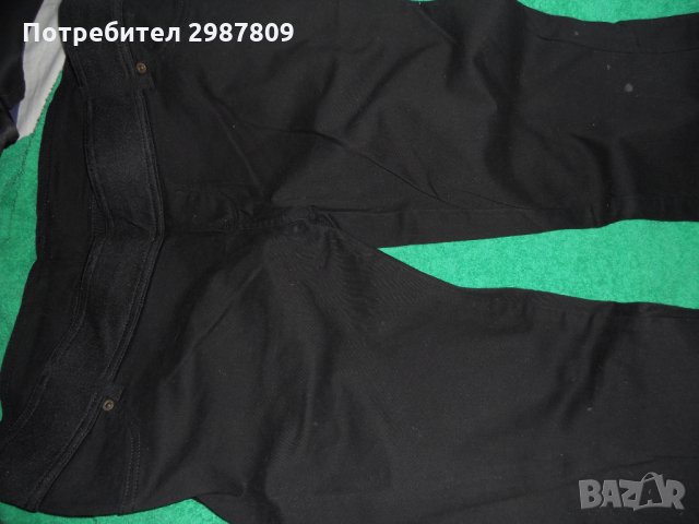Дамски черни дънки с широк колан размер ХЛ, снимка 2 - Дънки - 31893448