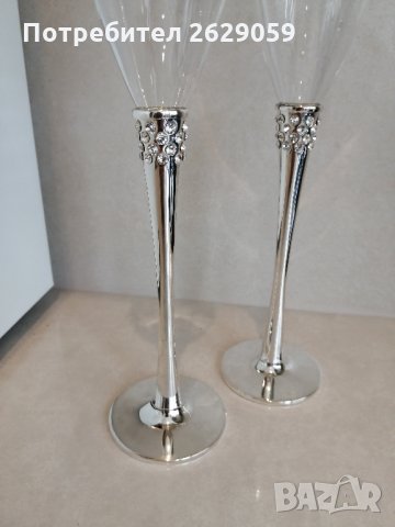 Сватбени чаши , снимка 3 - Сватбени аксесоари - 30705997