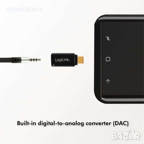 Аудио Адаптер USB-C  към 3.5мм Жак Logilink SS300769, снимка 2 - Други - 39059321