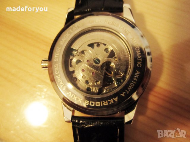 Часовник Нов мъжки автоматик, автоматичен, оригинален часовник Akribos XXIV , снимка 5 - Мъжки - 29973866