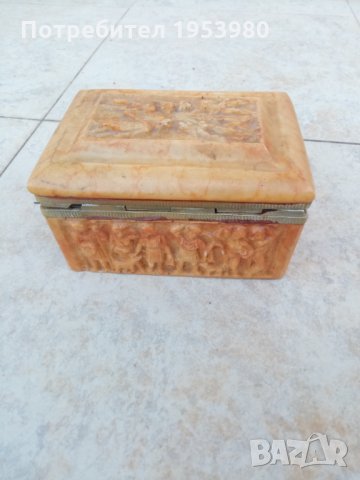 Кутия за бижута от алабастър, снимка 4 - Антикварни и старинни предмети - 31866940