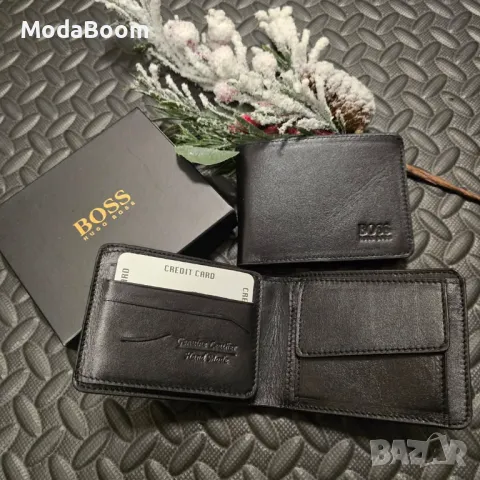 Hugo Boss мъжки портфейл естествена кожа 