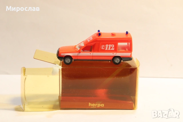 HERPA H0 1/87 MERCEDES ПОЖАРНА ЛИНЕЙКА КОЛИЧКА МОДЕЛ