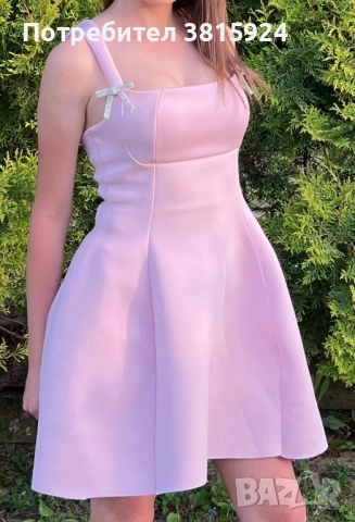 Официална розова рокля , снимка 1