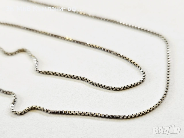 Сребърен синджир 1.8гр 02704-25/2, снимка 2 - Колиета, медальони, синджири - 53272269