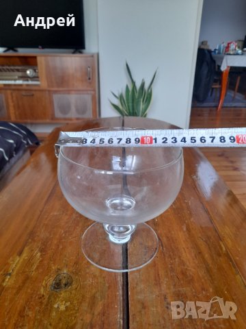 Стара стъклена купа #6, снимка 3 - Антикварни и старинни предмети - 39686877