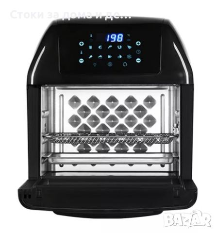 ✨Мултифункционална фурна с горещ въздух ZEPHYR ZP 1980 AO PRO, 1500W, 12 литра, 8 приставки, снимка 2 - Печки, фурни - 44614371