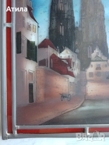 витраж пано картина 34/25 см, снимка 4 - Картини - 50549341