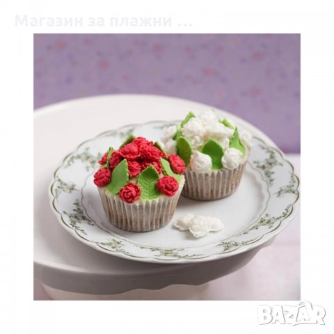 Резци за фондан с бутало, 3 размера листа - код 3327, снимка 8 - Форми - 35410402