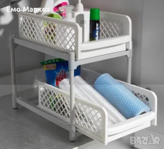 Органайзер с плъзгащи се два рафта, снимка 4 - Органайзери - 49094344