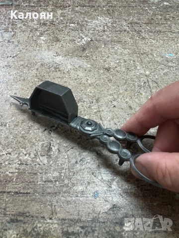 Стара ножица за гасене на фитил на свещ, снимка 6 - Колекции - 51413327