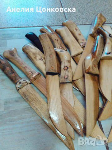 Ножове от дърво с медни орнаменти №2, снимка 10 - Подаръци за мъже - 34230598