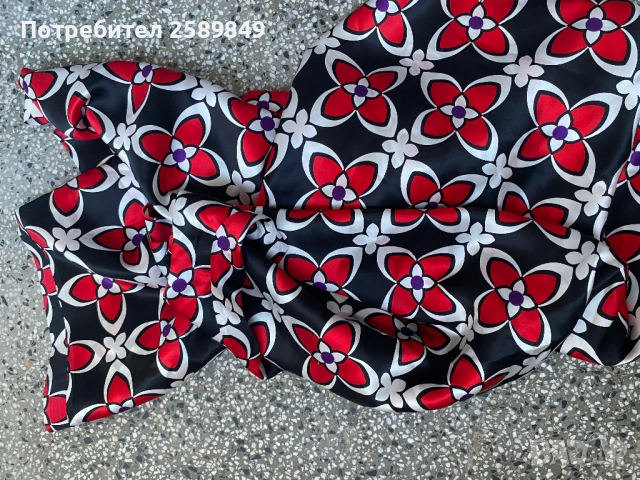 сатениран копринен плат колeкция модна къща ISL, снимка 2 - Други - 51434827