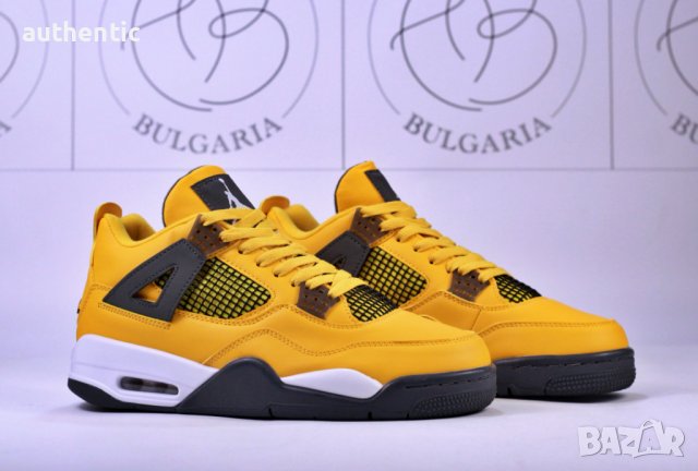 Nike Air Jordan Retro 4 Red Thunder, KAWS, Lightning, снимка 11 - Спортни обувки - 39215141