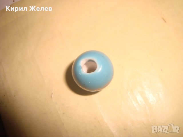 ПОРЦЕЛАНОВО ФЛОРАЛНО ИЗРИСУВАНО ТОПЧЕ за НАНИЗ ГРИВНА НАКИТ 19817, снимка 7 - Колиета, медальони, синджири - 35653674