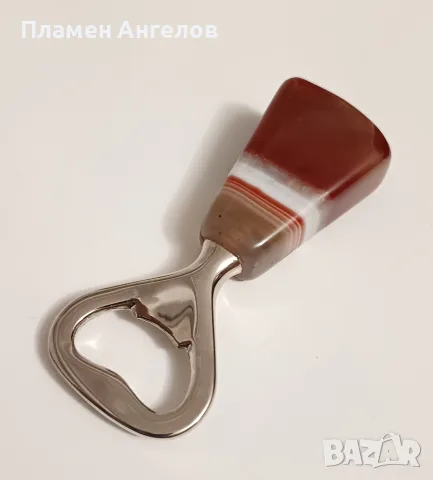 Отварачка за бутилки - Полиран ахат 10×4×2.2см., снимка 6 - Аксесоари за кухня - 56048510