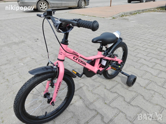 CROSS Алуминиев велосипед 16" DAISY розов, снимка 7 - Велосипеди - 53922849