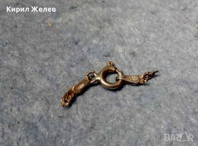 TOKASH Стара СРЕБЪРНА ЗАКОПЧАЛКА За КОЛИЕ ВЕРИЖКА ГРИВНА СРЕБРО 925 ITALY КАРАБИНКА За СИНДЖИР 49900, снимка 4 - Други - 49147731