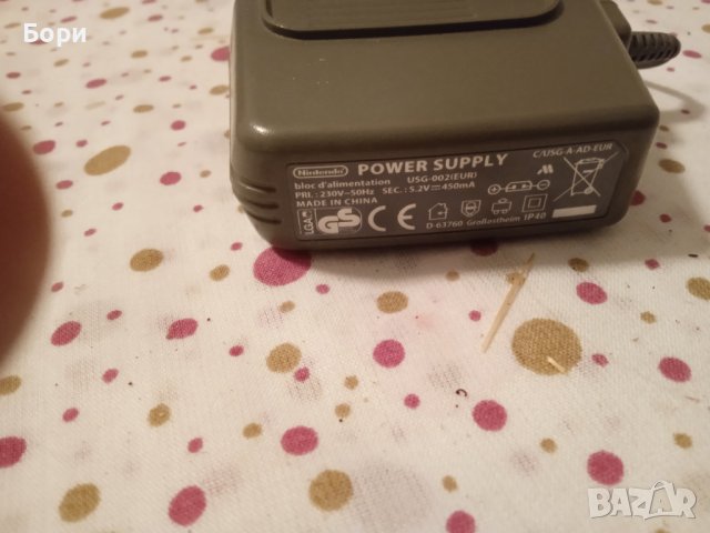 NINTENDO POWER SUPPLY ОРИГИНАЛНО ЗАРЯДНО, снимка 2 - Аксесоари - 38676166