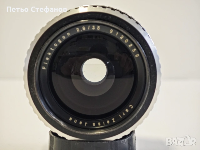 обектив Carl Zeiss Jena Flektogon 35mm f/2.8 M42, снимка 2 - Обективи и филтри - 53328660