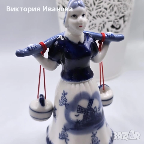 Порцеланова фигура Делфт, снимка 5 - Други ценни предмети - 54177881