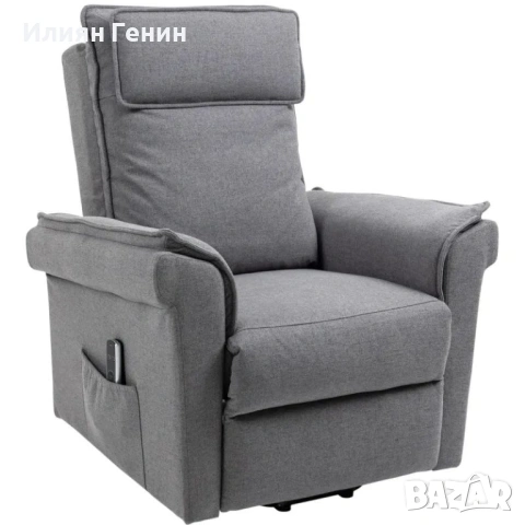 HOMCOM Реклайнер с асистент за повдигане, масажен фотьойл, снимка 5 - Дивани и мека мебел - 54178640