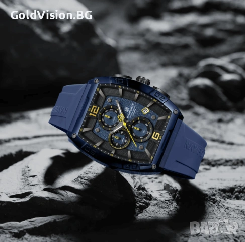 Мъжки часовник – NAVIFORCE NF6101 – BLUE, снимка 3 - Мъжки - 54247448