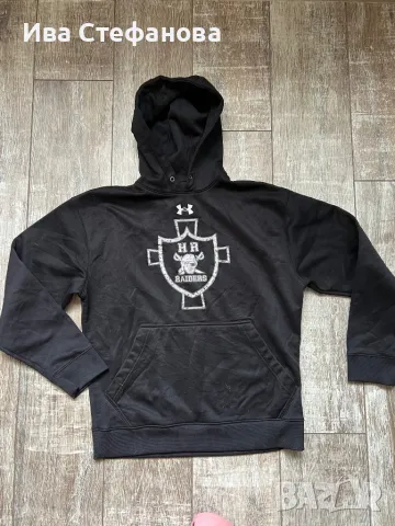 Under Armour страхотен оригинален черно ново худи блуза спотно горнище с качулка