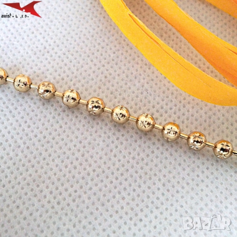 Гривна с 14К златно покритие 234828, снимка 2 - Гривни - 52822040