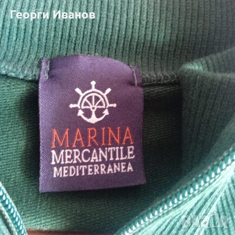 НОВ БЕЗ ЕТИКЕТ L/XL MARINA MERCANTILE MEDITERRANEA Made In Italy италиански суичър жилетка горница, снимка 4 - Суичъри - 54214142