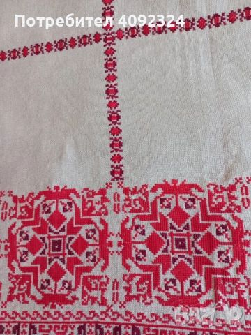 Уникално голямо каре с българска ръчна бродерия, снимка 3 - Декорация за дома - 51797544