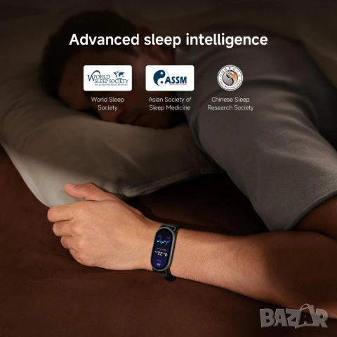 Смарт часовник Xiaomi Smart Band 10 AMOLED Бял смарт гривна [ЧИСТО НОВ], снимка 4 - Смарт часовници - 54315489