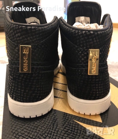 Nike Air Jordan 1 Pinnacle „Black Gold“ маратонки обувки, снимка 8 - Маратонки - 53977328