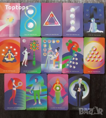 Таро карти, различни от масовите: Linestrider Tarot & Mystic Mondays & Ink Witch Tarot, снимка 11 - Други игри - 32863575