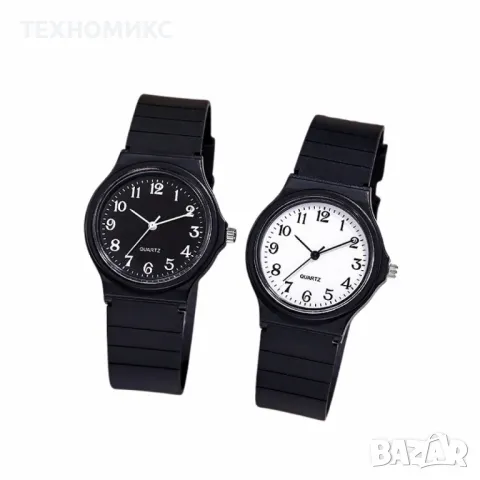 Кварцов дамски часовник със силиконова каишка , снимка 1