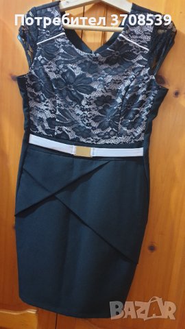 Изискана черна рокля, като нова