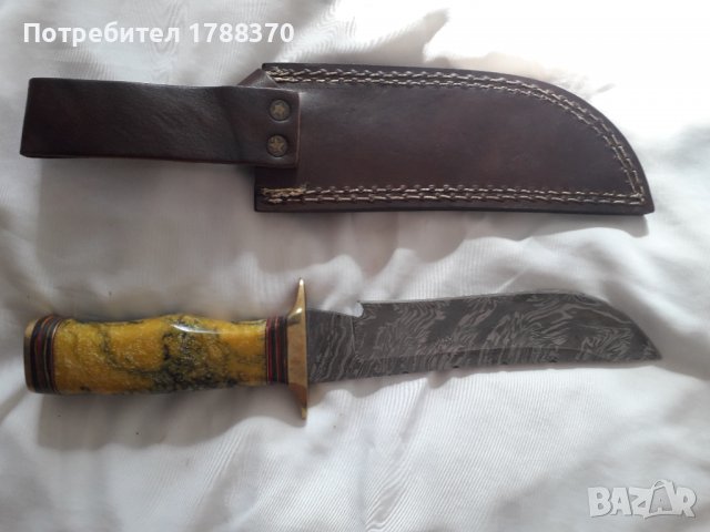 Нож дамаска стомана, снимка 1 - Ножове - 36836841