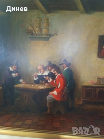 стара маслена картина, снимка 11 - Картини - 52146946