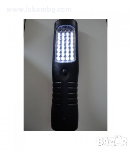 АКУМУЛАТОРНА LED РАБОТНА ЛАМПА С 35 ДИОДА И ЗАРЯДНО НА 12V И 220V - код 2035, снимка 3 - Други инструменти - 34117501