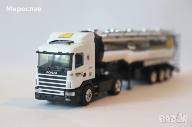 HERPA H0 1/87 SCANIA СИЛОЗ ЦИСТЕРНА МОДЕЛ КОЛИЧКА КАМИОН, снимка 3 - Колекции - 50558568