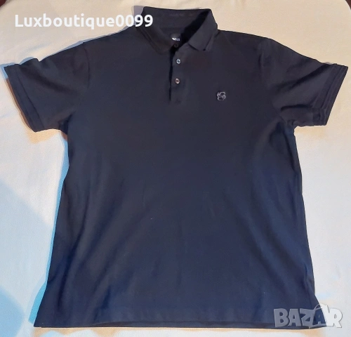 Мъжка тениска с яка Boss M/L, снимка 2 - Тениски - 54355536