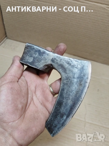 Соц Стара Малка Ръчно Кована Брадвичка Брадва 0.500кг. НОМЕР 769., снимка 6 - Антикварни и старинни предмети - 53938919