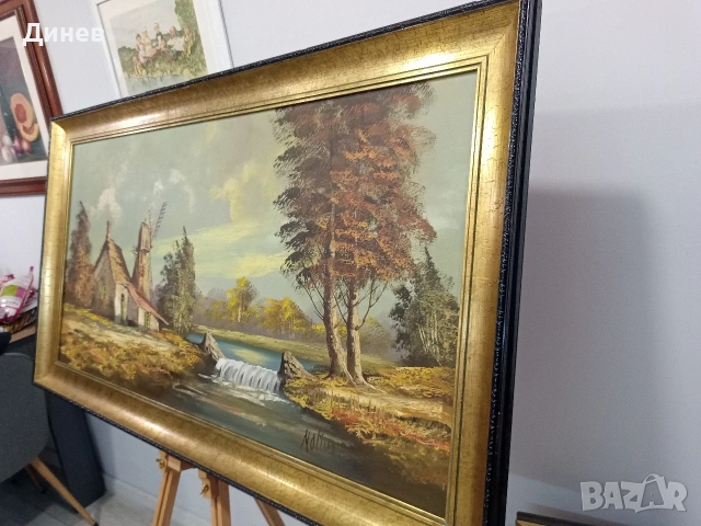 133 сантиметра класика: Мащабна маслена живопис , снимка 6 - Картини - 54247928