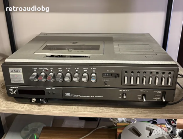 🔈Винтидж VHS видео рекордер Akai VS - 9300EG Video Cassette Recorder - 1978 г.🔈, снимка 9 - Плейъри, домашно кино, прожектори - 56080602