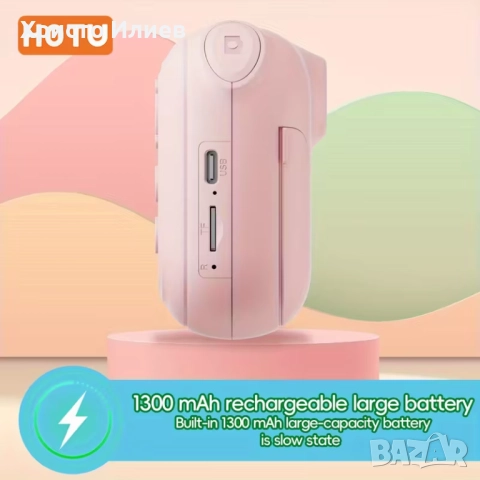 Фотоапарат с принтер за деца Фотоапарат за моментални снимки с принтер, снимка 4 - Други - 52683797